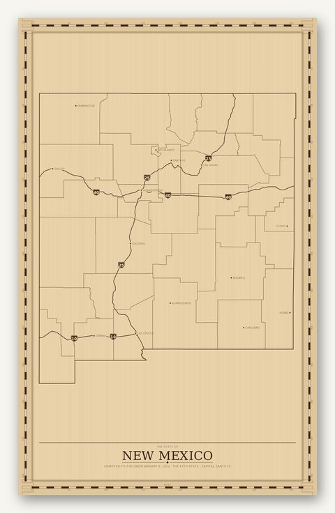 New Mexico map