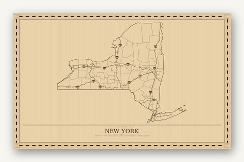 New York map