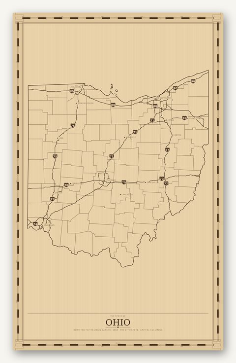 Ohio map