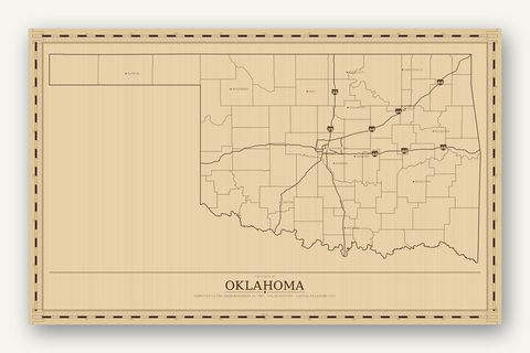 Oklahoma map