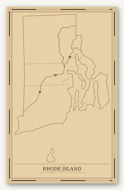 Rhode Island map