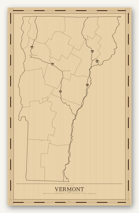 Vermont map