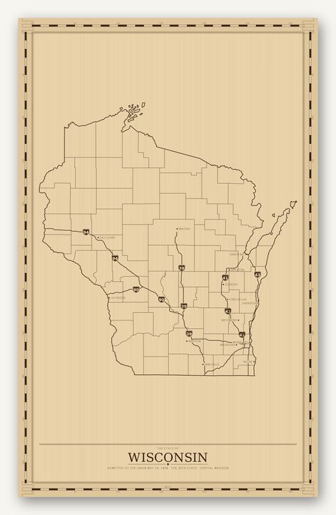 Wisconsin map