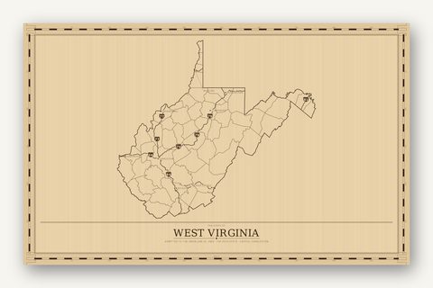 West Virginia map