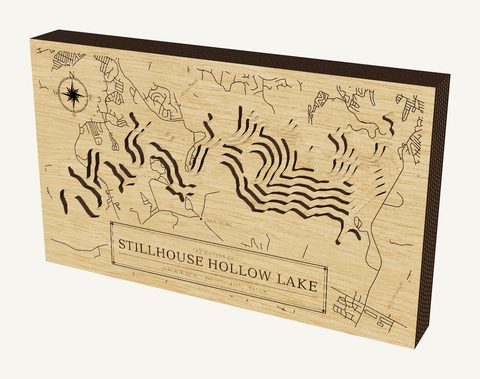 Stillhouse Hollow Lake wood map