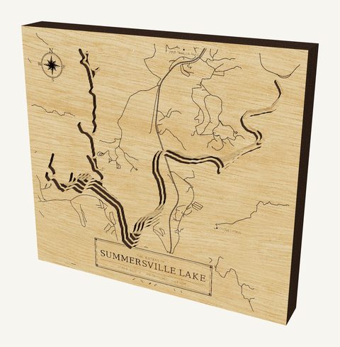 Summersville Lake wood map