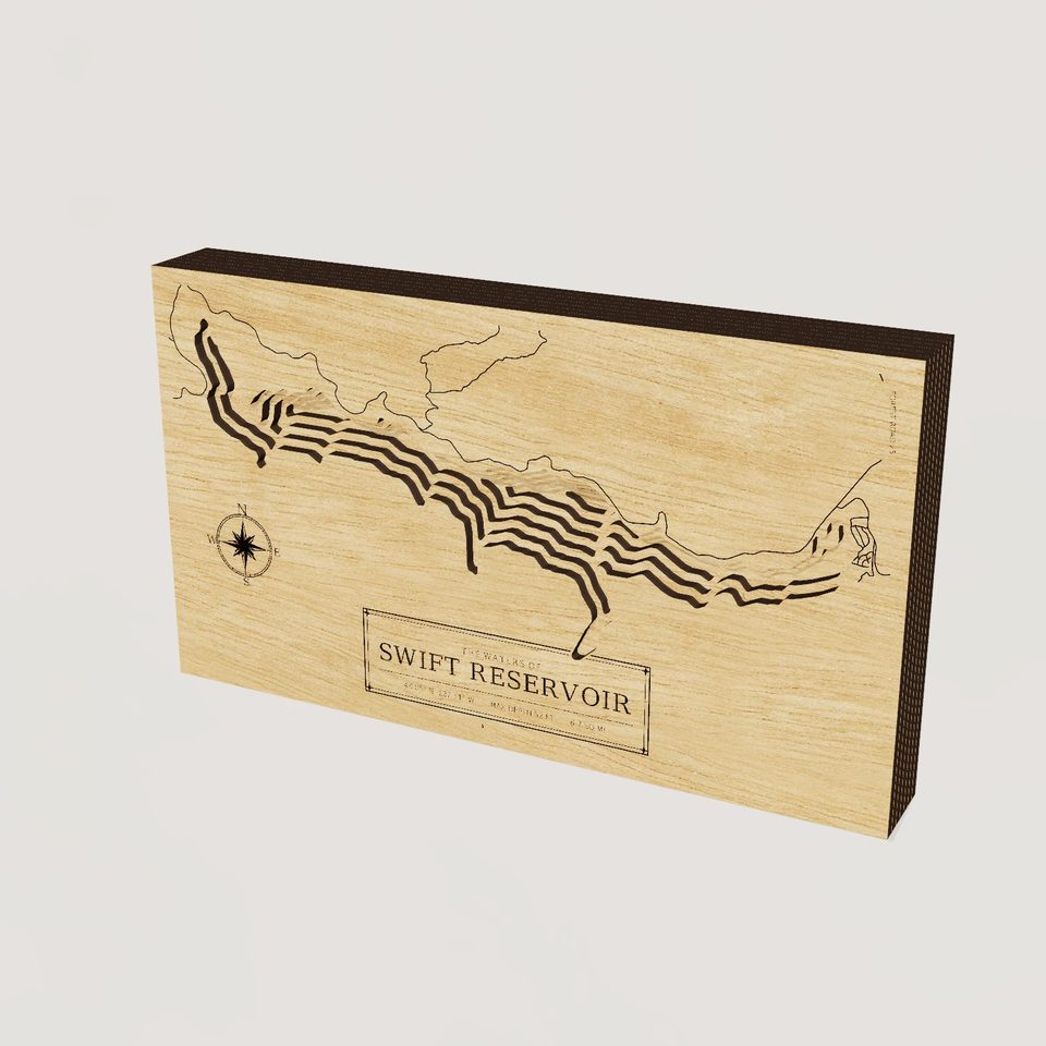 Swift Reservoir 3D wood map, hero view