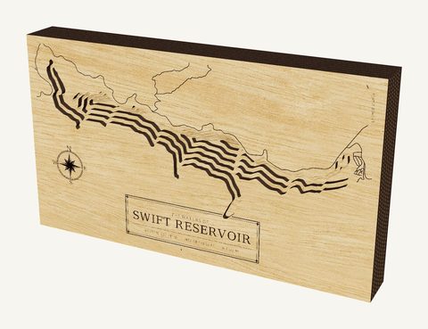 Swift Reservoir wood map