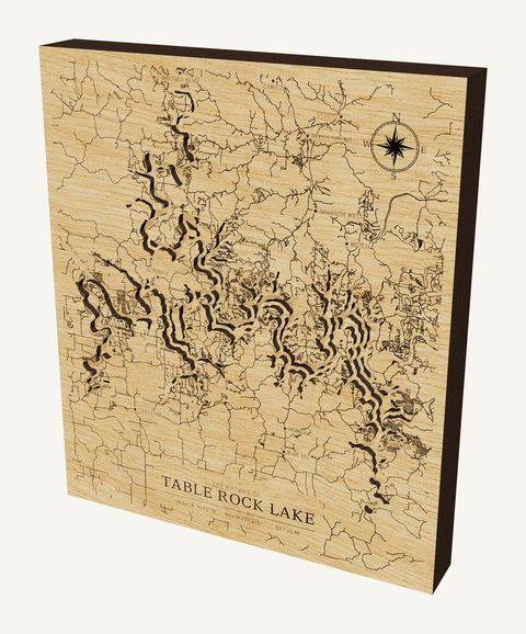 Table Rock Lake wood map