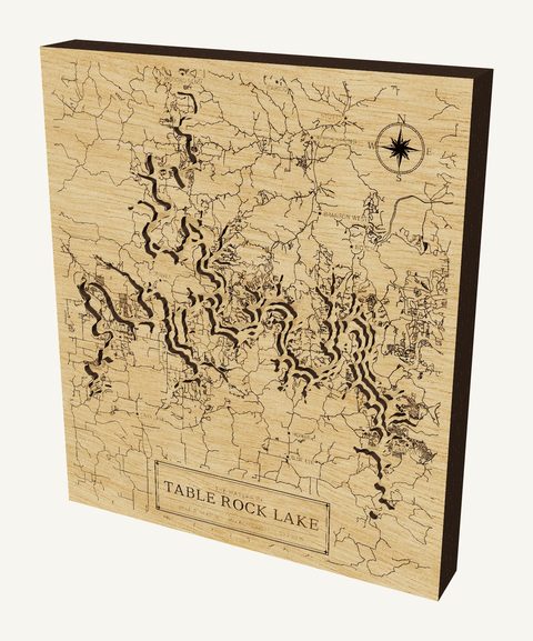Table Rock Lake wood map