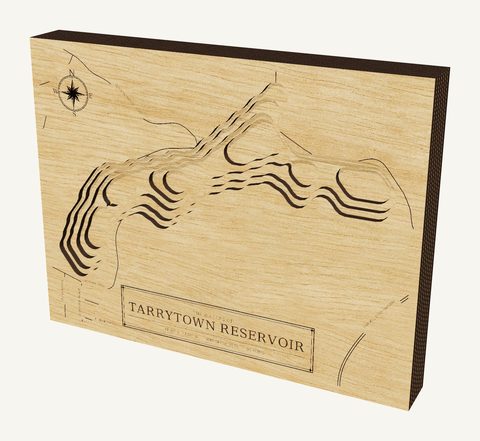 Tarrytown Reservoir wood map