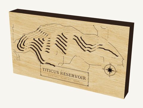 Titicus Reservoir wood map