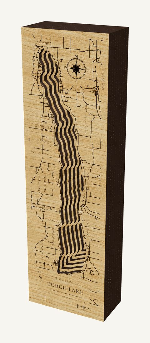 Torch Lake wood map