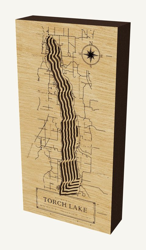 Torch Lake wood map