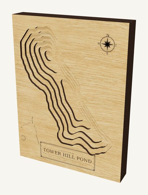 Tower Hill Pond wood map