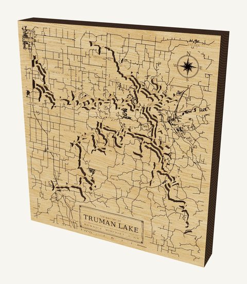 Truman Lake wood map