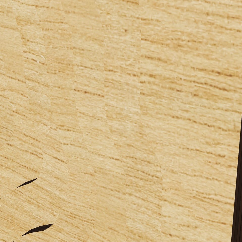 Turner Lake 3D wood map, detail view