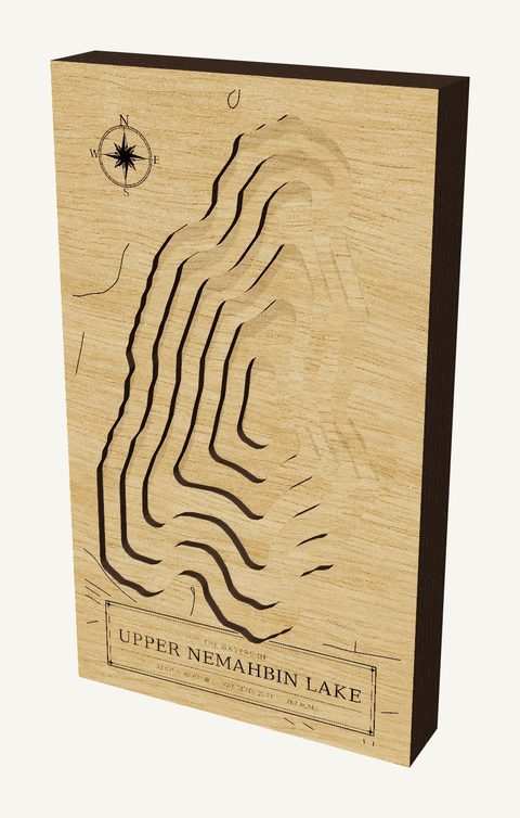 Upper Nemahbin Lake wood map