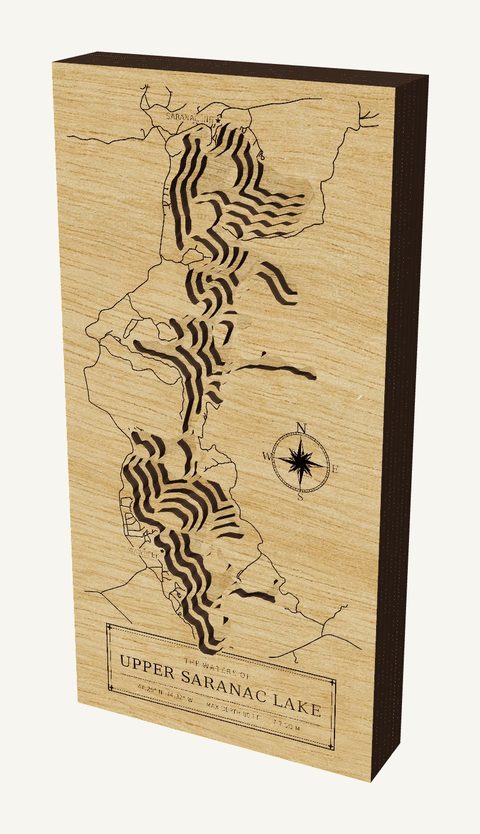 Upper Saranac Lake wood map