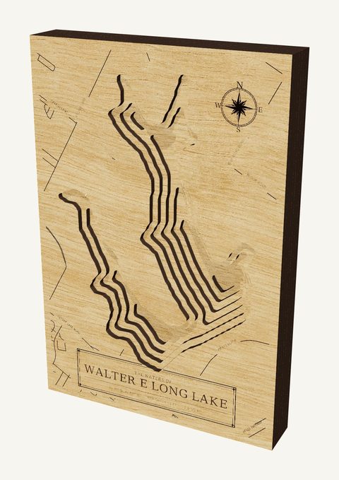 Walter E Long Lake wood map