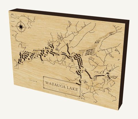 Watauga Lake wood map