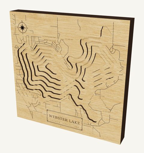 Webster Lake wood map