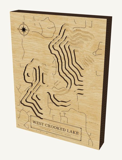 West Crooked Lake wood map