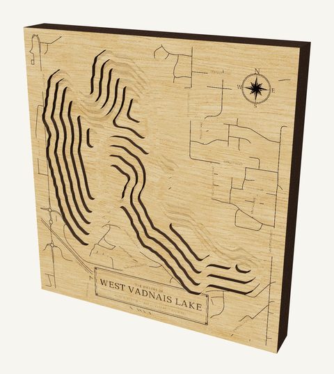 West Vadnais Lake wood map