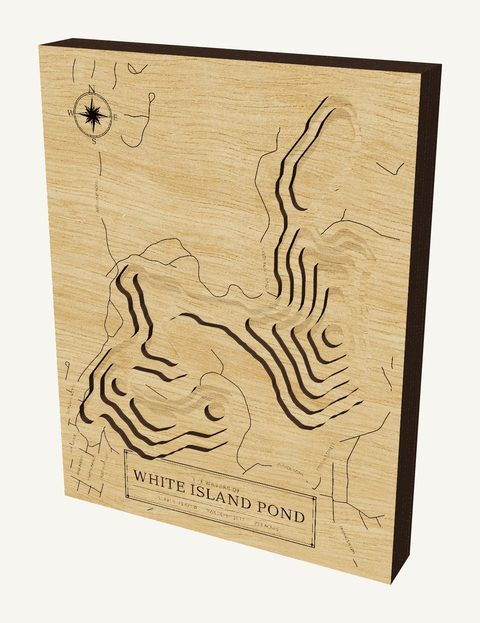 White Island Pond wood map