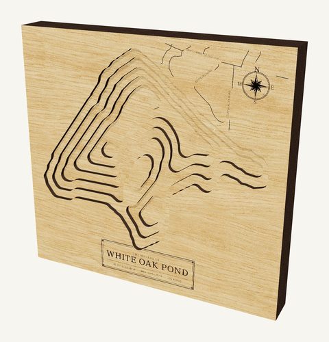 White Oak Pond wood map