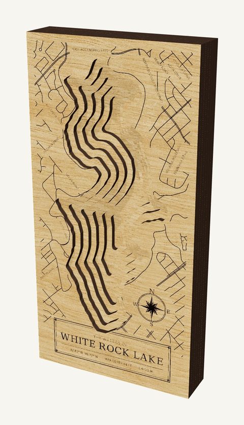 White Rock Lake wood map