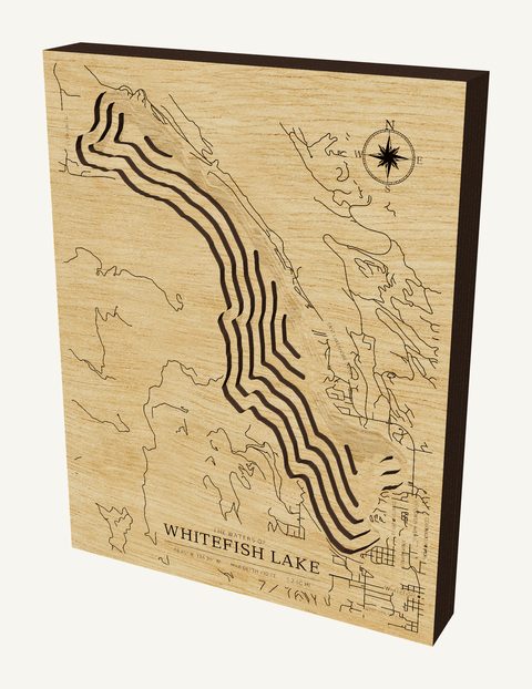 Whitefish Lake wood map