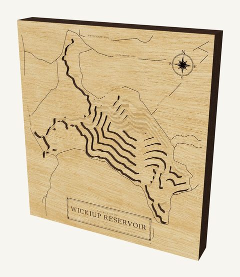 Wickiup Reservoir wood map