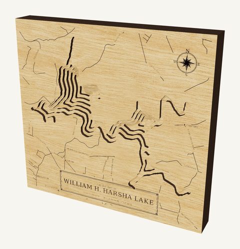 William H. Harsha Lake wood map