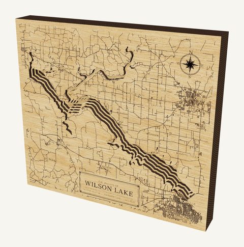 Wilson Lake wood map