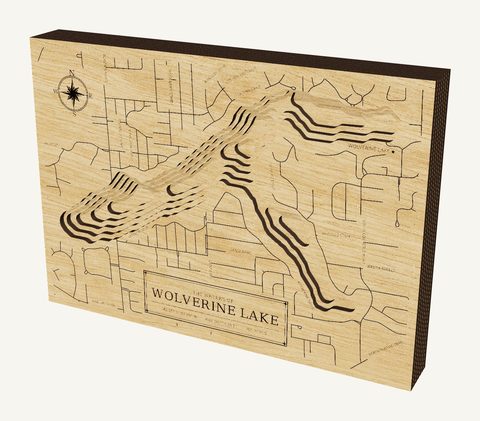 Wolverine Lake wood map