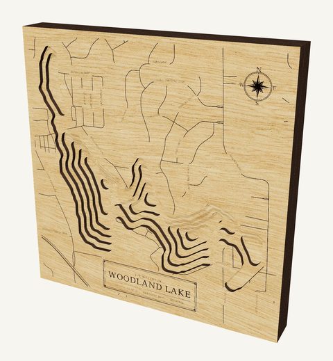 Woodland Lake wood map